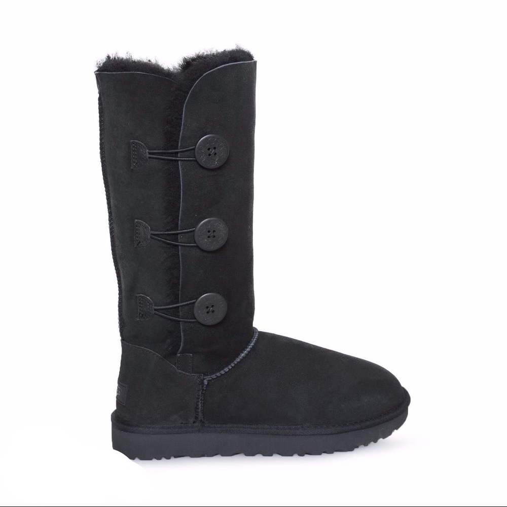 UGG Bailey Button Triplet II Black Boots